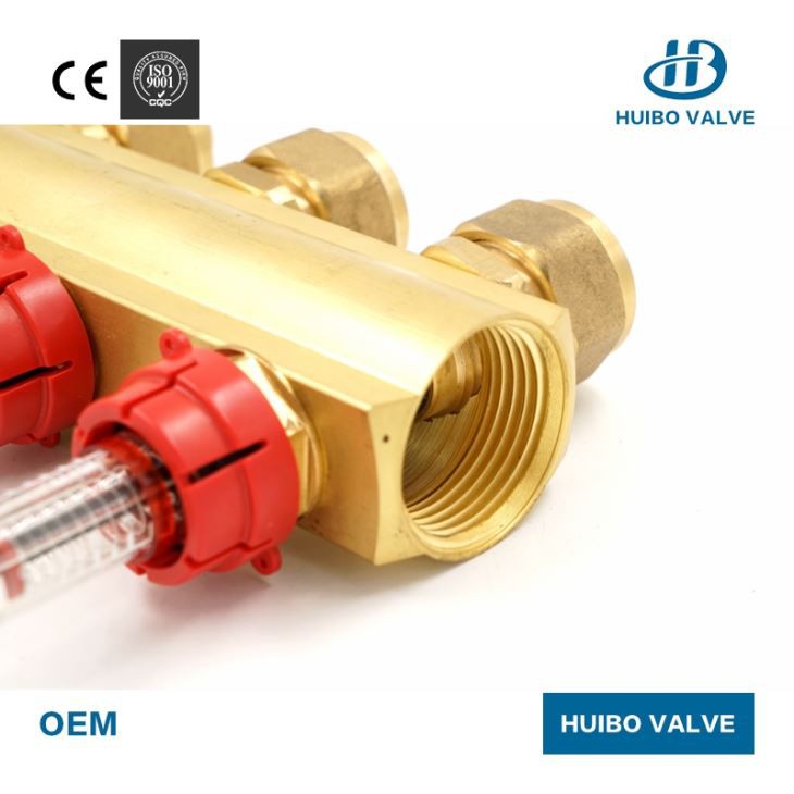 Brass Manifold with Flow Meters