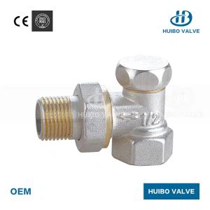 Angled Lockshield Radiator Valve